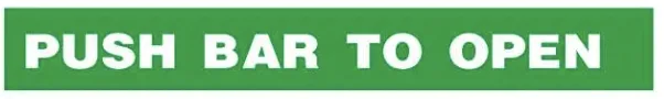 E 279 — PUSH BAR TO OPEN